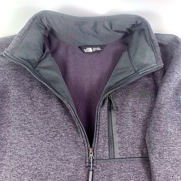 North Face Canyonlands 1/2 Zip Fleece Pullover Jacket Mens L Charcoal Gray SEE - Picture 6 of 16